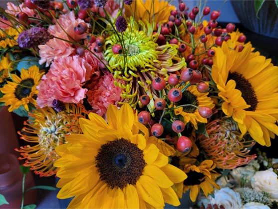 Blumen Dekoration und Floristik